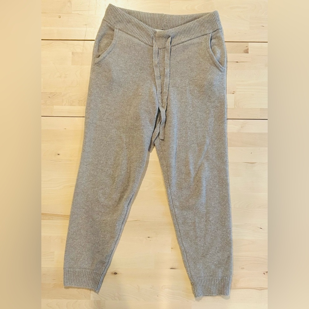 NakedCashmere 100% Cashmere Jogger Pants - Taupe - Size M